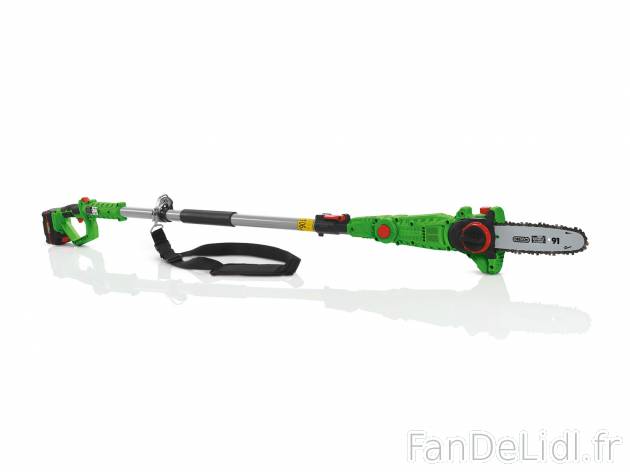 Élagueuse sur perche sans fil 20 V , le prix 79.99 € 
- Poignée antidérapante ...
