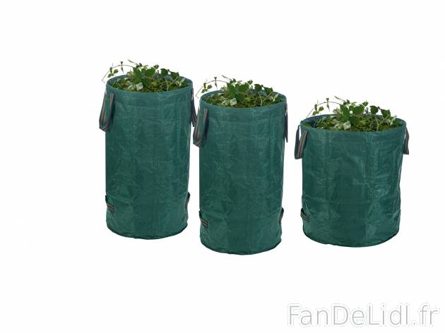 Sacs à végétaux , le prix 5.99 € 
- En matériau plastique résistant
- Set ...