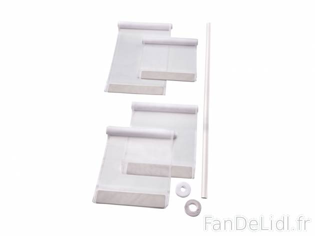 Moustiquaire rideau à lamelles pour porte , le prix 5.99 € 
- 4 bandes en polyester ...