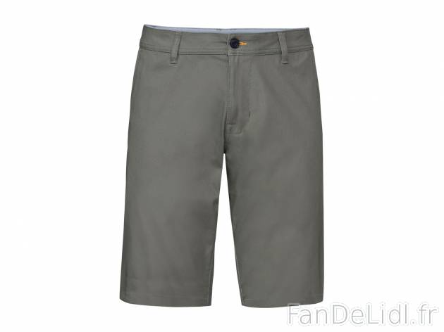 Bermuda homme , le prix 8.99 € 
- Ex. 64 % coton, 34 % polyester et 2 % élasthanne ...
