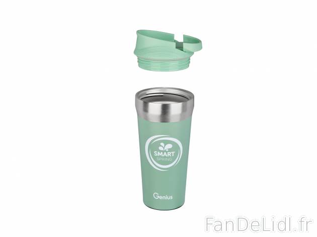 Gobelet isotherme , le prix 8.99 € 
- Env. 420 ml
- Tient solidement sur TOUS ...