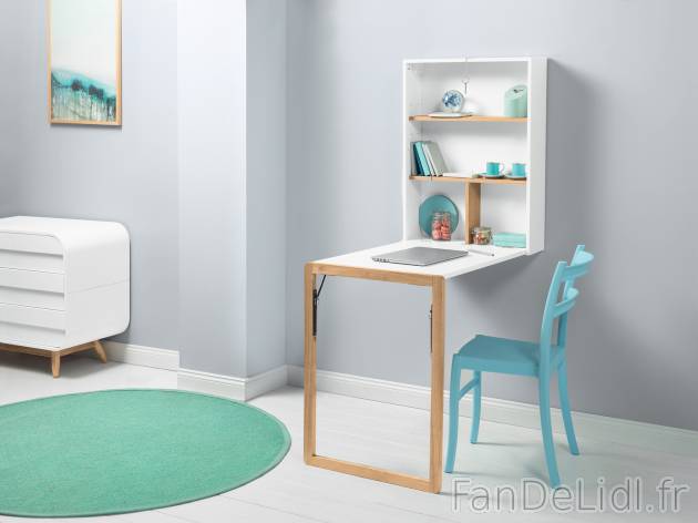 Table murale rabattable avec étagère et tableau , le prix 54.99 € 
- Poids ...