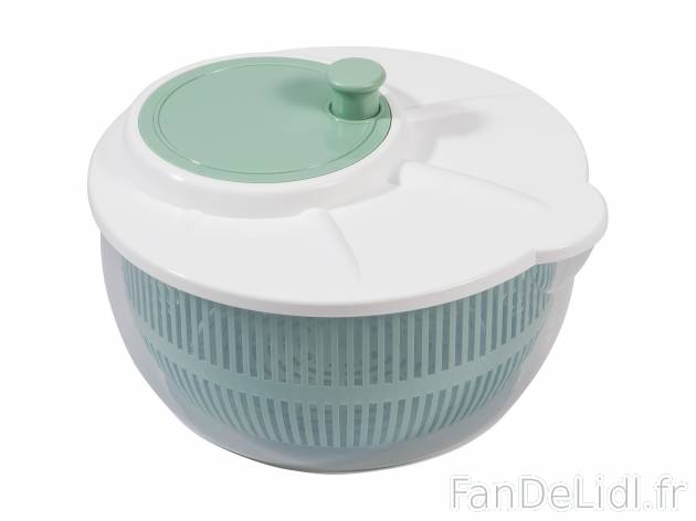 Essoreuse à salade , le prix 3.99 € 
- Env. 25 x 15 cm (Ø x h)
- 2 coloris ...