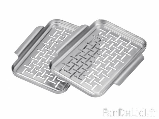 Barquettes ou poêle pour barbecue , le prix 11.99 € 
- Au choix : barquettes ...