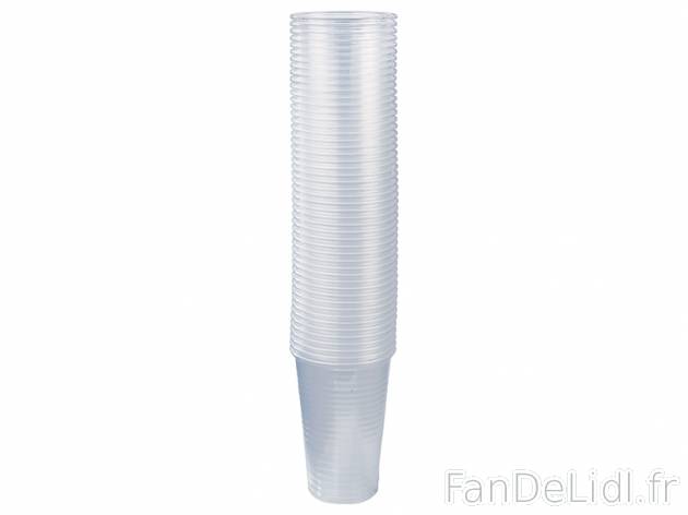 50 gobelets en plastique , prezzo 0,00 &#8364; per Le lot de 50