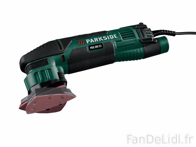 Ponceuse triangulaire , le prix 16.99 € 
- 290 W
- Adaptée aux feuilles abrasives ...