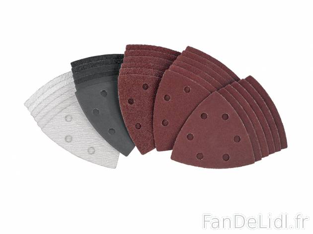 Feuilles abrasives pour ponceuse triangulaire , le prix 2.49 € 
- Set de 30
- ...