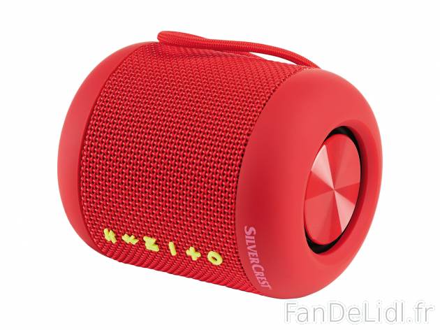 Enceinte Bluetooth ® , le prix 17.99 € 
- Portée Bluetooth® : jusqu’à 10 ...