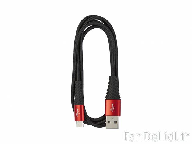 Câble de charge et synchronisation , le prix 3.99 € 
- Gaine textile
- Modèles ...