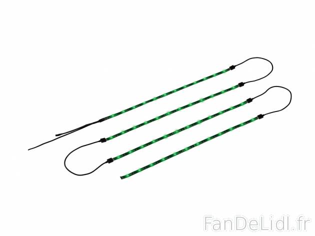Kit de rétro-éclairage pour TV , le prix 7.99 € 
- 4 bandes LED autocollantes ...