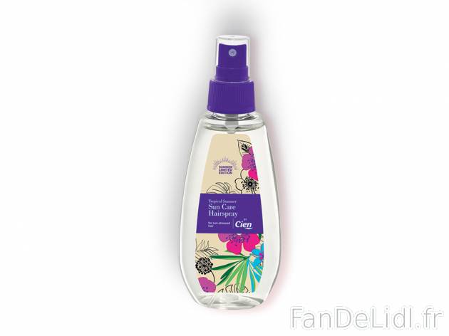 Spray capillaire protection après-soleil , le prix 2.99 €  
-  Inédit chez Lidl