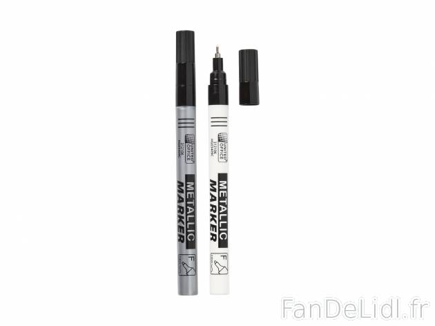 Marqueurs peinture , le prix 1.99 € 
- Au choix : env. 0,8 mm (lot de 2) ou env. ...