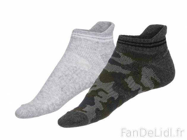 Socquettes de sport homme , le prix 2.99 € 
- Ex. 65 % coton, 31 % polyamide ...