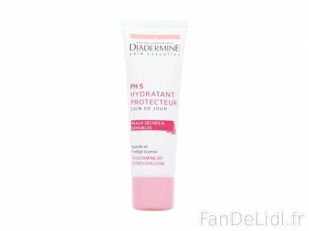 Diadermine soin de jour hydratant , le prix 1.99 € 
- Au choix : protecteur PH5 ...