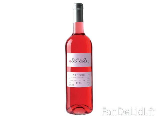 Arcèche Rosé Louis de Modignac 2016 IGP1 , prezzo 2.49 &#8364; per Soit 2 ...