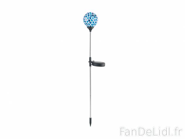 Lampe solaire LED en mosaïque , le prix 4.99 € 
- Hauteur avec piquet d’env. ...