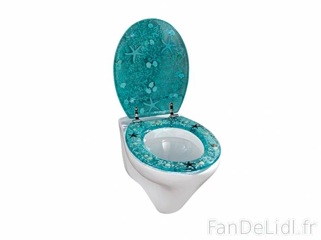 Abattant WC , prezzo 19,00 € per L&#039;unité au choix 
- Résine synthétique ...