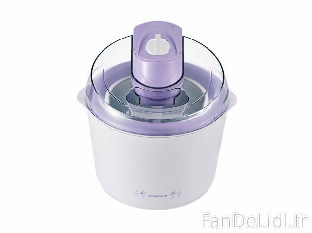 Sorbetière , le prix 19.99 € 
- Max. 1 L
- Bloc moteur amovible avec rotation ...