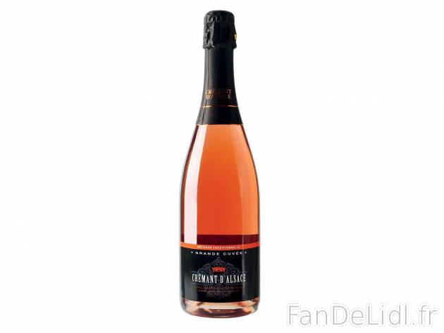 Crémant d&apos;Alsace Brut Rosé Grande Cuvée Méthode traditionnelle AOP1 ...