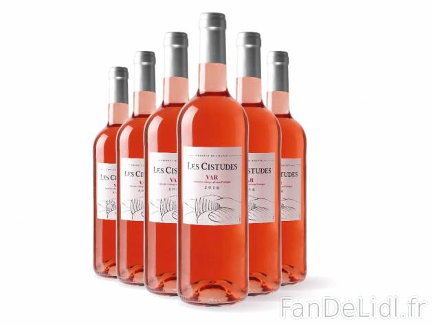 Var Rosé Les Cistudes 2016 IGP1 , prezzo 9.96 &#8364; per Soit le lot de 6 ...