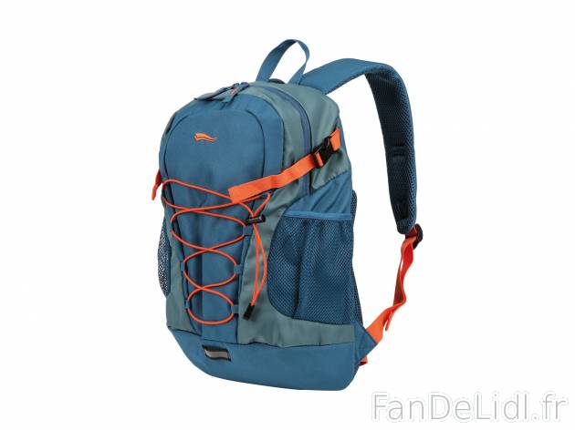 Sac à dos , le prix 9.99 € 
- Housse de pluie dans une poche séparée au fond ...