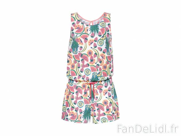 Combishort fille , le prix 4.99 € 
- Ex. 95 % coton et 5 % élasthanne (creora®)
- ...