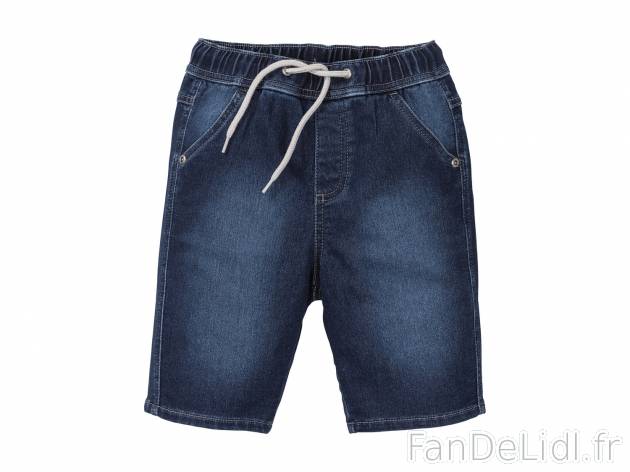 Bermuda garçon , le prix 5.99 € 
- Ex. 64 % coton, 35 % polyester et 1 % élasthanne ...