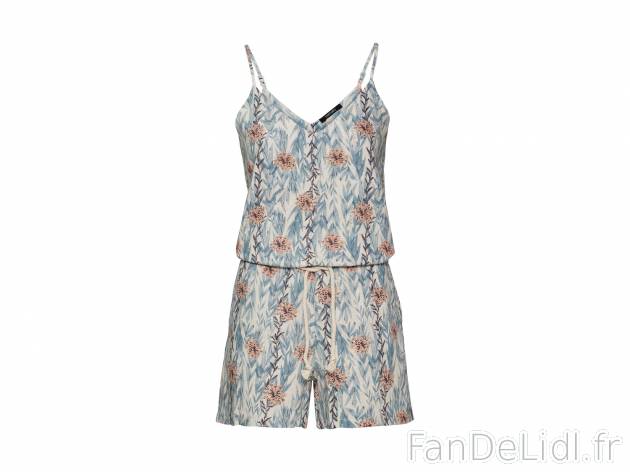 Combishort en lin et coton femme , le prix 8.99 € 
- Ex. 55 % lin et 45 % viscose ...