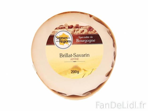 Brillat Savarin affiné IGP1 , prezzo 2.49 € per 200 g 
-  Lait de vache