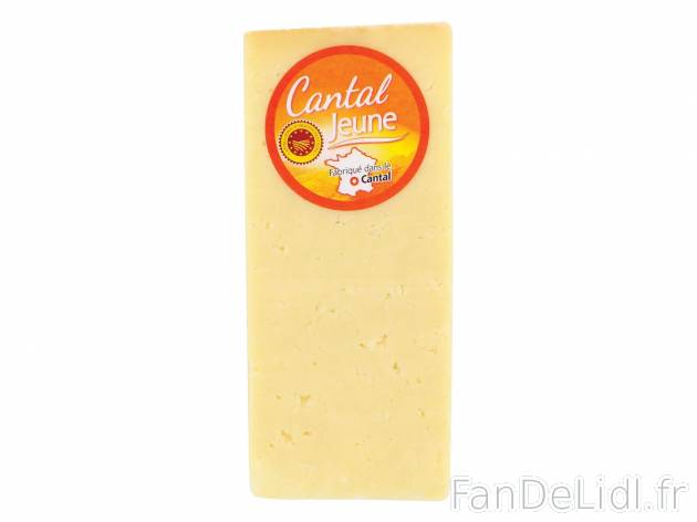 Cantal jeune AOP1 , prezzo 1.69 € per 200 g 
-  Lait de vache