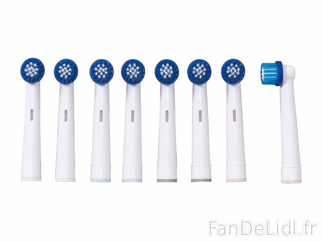 Brossettes de rechange , le prix 4.99 €  
-  Lot de 8
