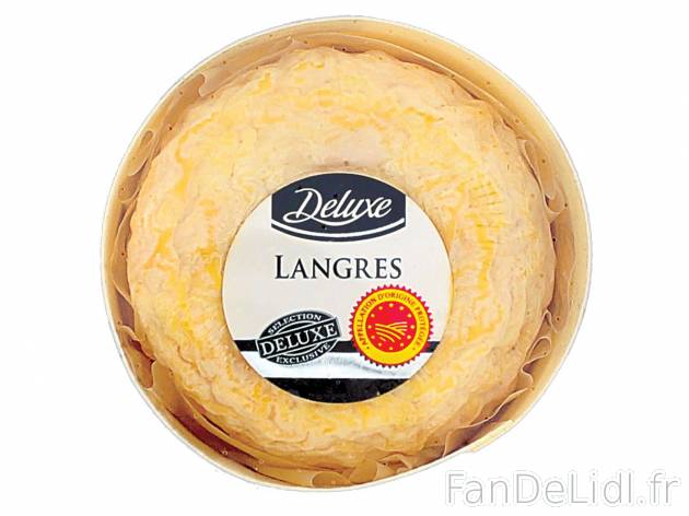 Langres AOP1 , prezzo 2.69 € per 180 g 
-  Lait de vache