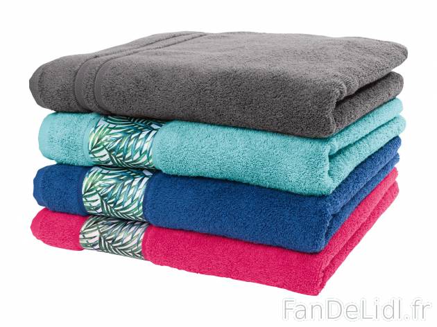 Serviettes de douche ou de toilette éponge , le prix 5.99 € 
- 100 % coton
- ...