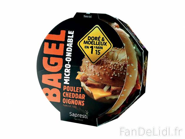 Bagel poulet-cheddar-oignons1 , prezzo 2.49 € per 150 g 
    