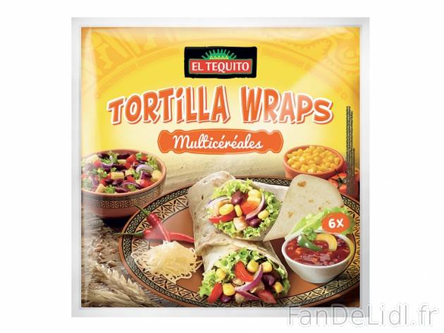 6 tortillas , prezzo 1,00 € per 370 g au choix, 1 kg = 2,95 € EUR. 
- Ø 25 ...