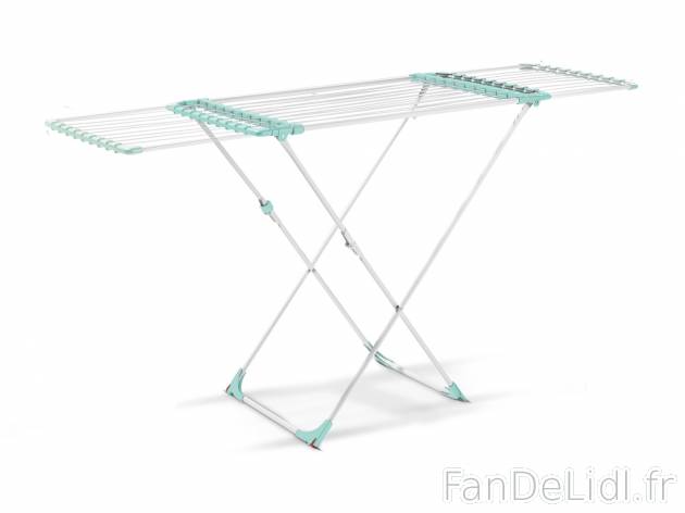 Étendoir à linge extensible , le prix 23.99 € 
- Extensible en continu jusqu’à ...