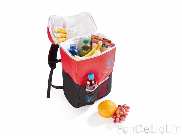 Sac à dos glacière , le prix 11.99 € 
- Maintient le contenu au frais sans ...