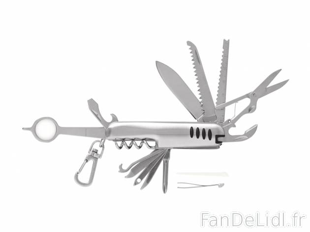Couteau multifonction ou couverts de camping , le prix 3.99 € 
- Étui-ceinture ...