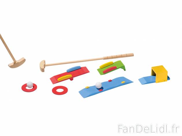 Jeu d’extérieur en bois , le prix 11.99 € 
- Au choix : jeu de lancer 4 figurines ...