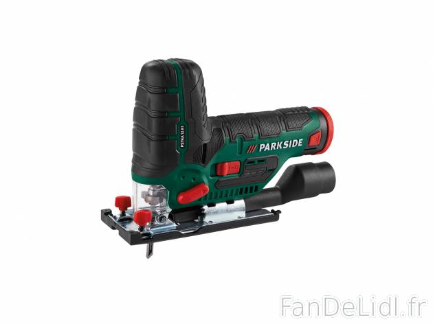 Scie sauteuse sans fil 12 V , le prix 39.99 € 
- 1 500 à 2 800 tr/min
- Sans ...