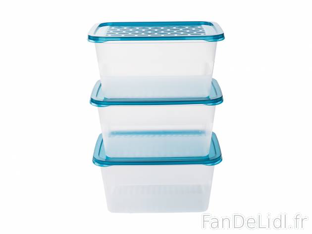 Boîtes de conservation , le prix 2.49 € 
- Au choix : env. 0,5 L (lot de 5) ...