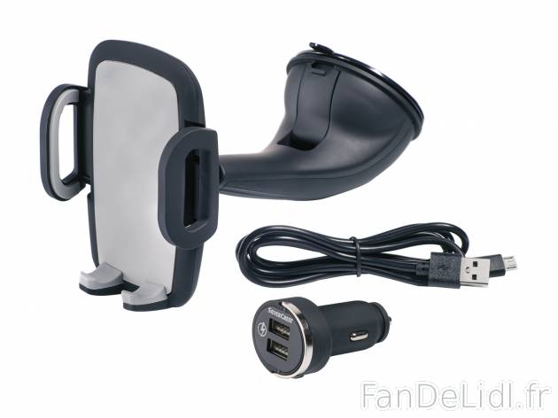 Support de voiture pour smartphone , le prix 8.99 &#8364; 
- 5 V/ 2,1 A
- Support ...