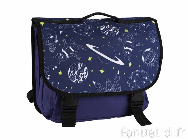 Cartable d’écolier , le prix 9.99 &#8364; 
- Ex. 100 % polyester
- 2 compartiments ...