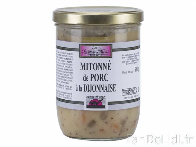 Mitonné de porc à la dijonnaise , prezzo 3,99 &#8364; per 760 g, 1 kg = 5,25 ...