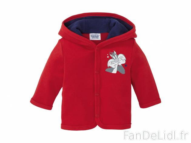 Veste bébé , le prix 4.99 €  
-  100 % coton
-  4 coloris au choix