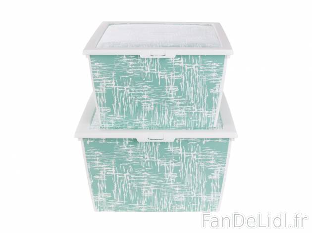 Boîtes de rangement ou boîte de rangement sous lit à roulettes , le prix 9.99 ...