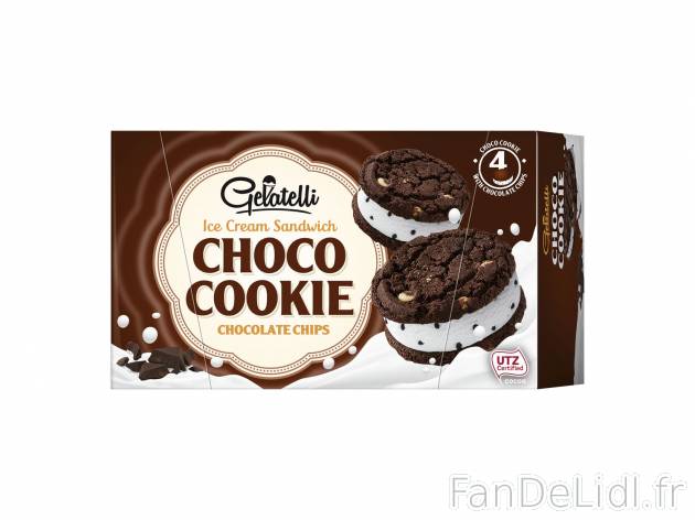 4 cookies glacés , le prix 2.19 €  
-  Variétés au choix