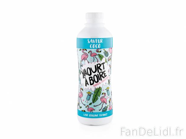 Yaourt à boire , le prix 1.19 € 
- Au choix : saveur noix de coco ou saveur ...