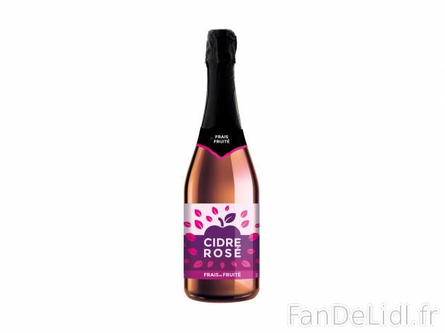 Cidre rosé1 , le prix 1.89 &#8364;  
-  2,5 % Vol.