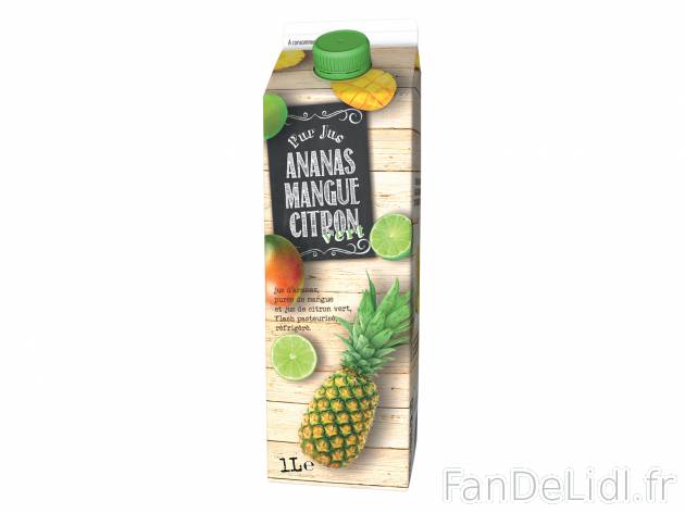 Pur jus d’ananas-mangue-citron1 , le prix 1.99 &#8364;